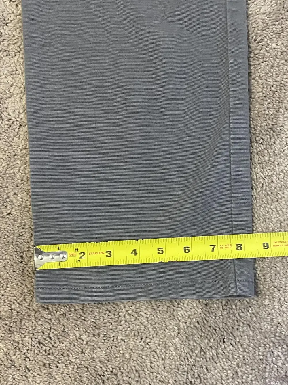Tommy Bahama Pants Mens 40x34 Gray Chino Stretch 5 Pocket Casual Cotton Blend